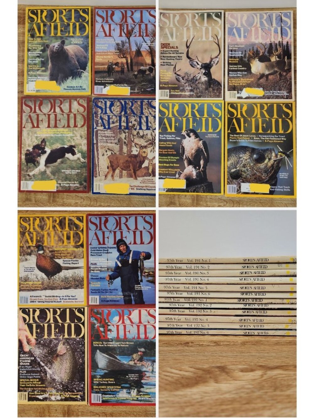 1984 Sports Afield Magazine 12 Issues- Complete Year- Vintage Hunting Fishing